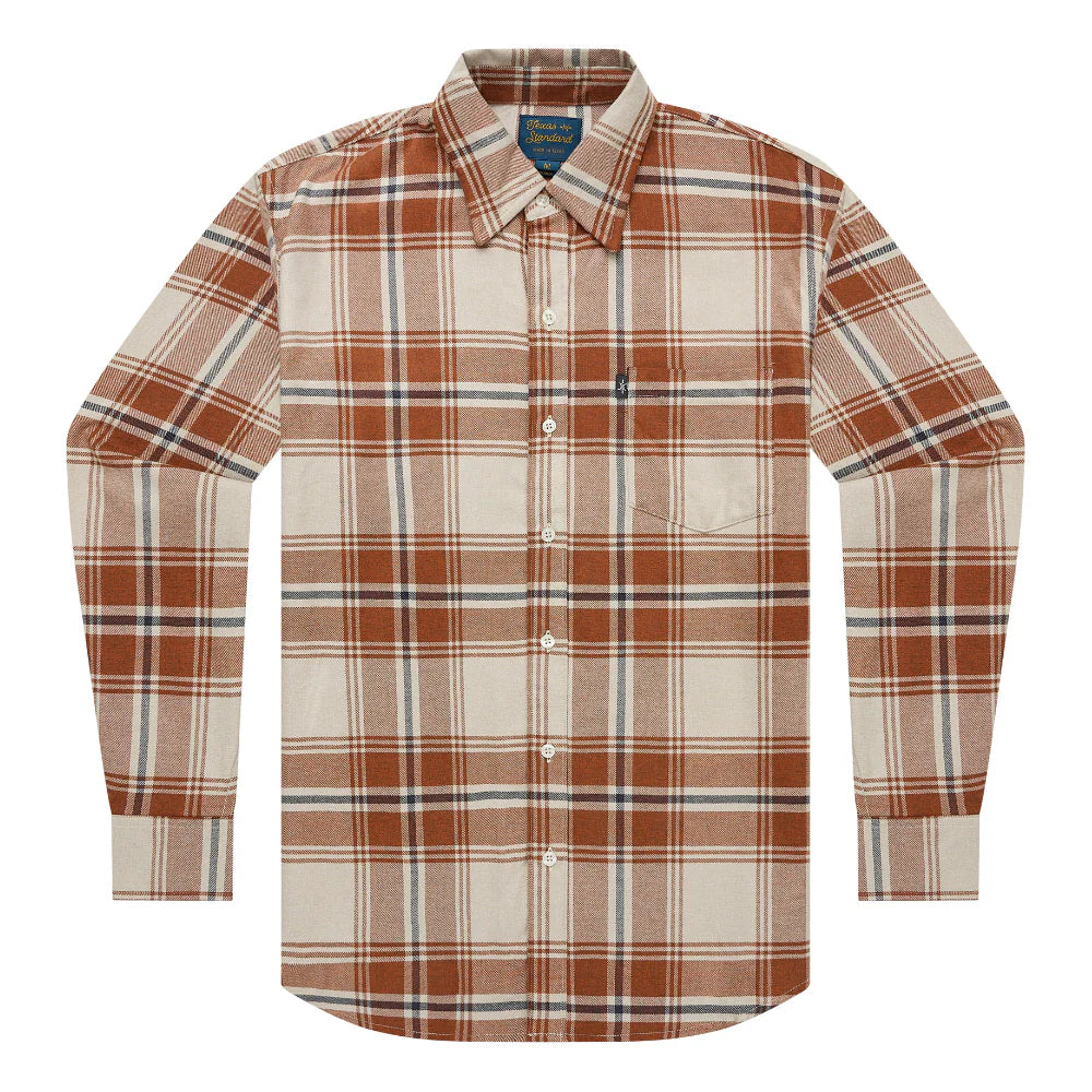 Texas Long Sleeve Flannel Shirt- Anderson